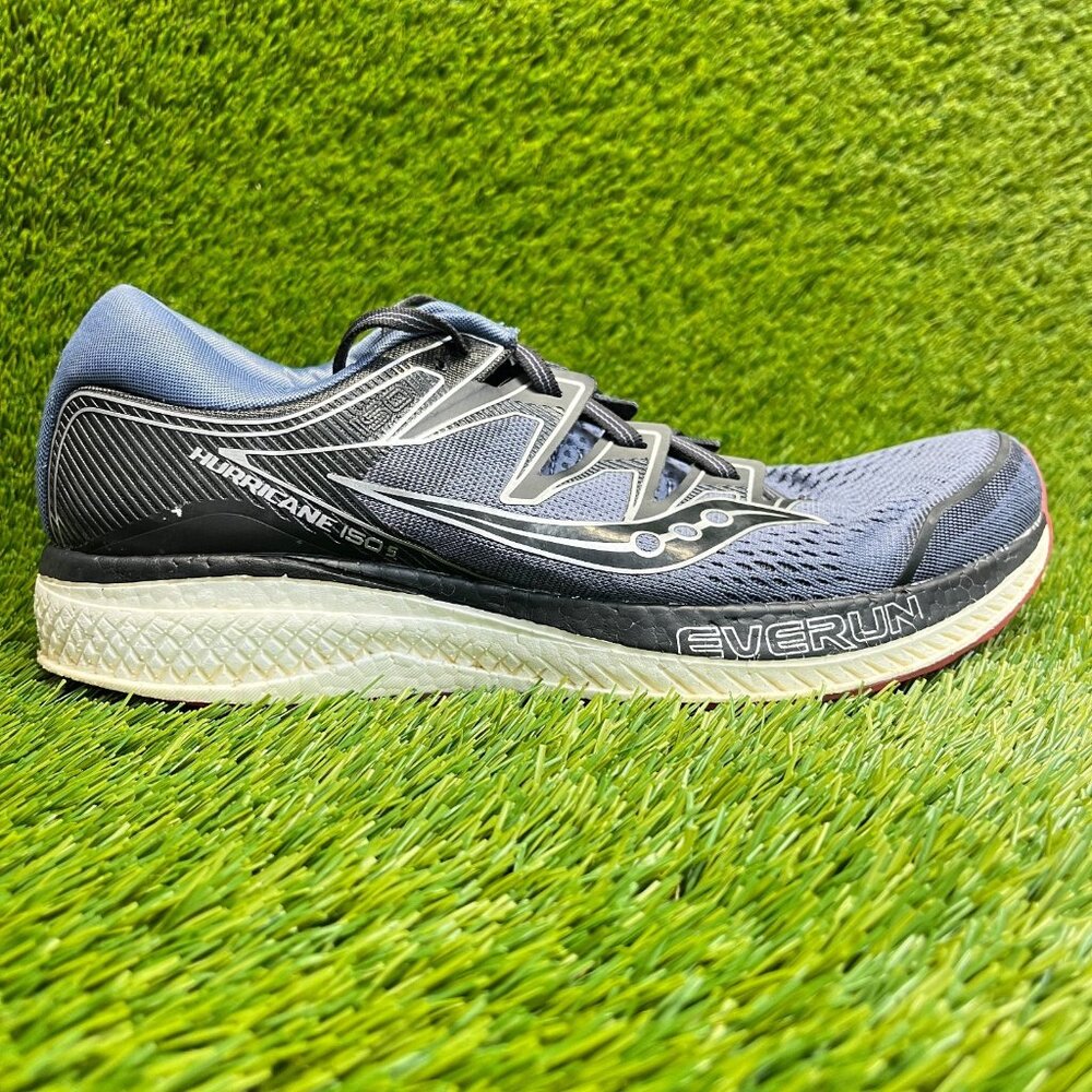 Saucony Hurrica ISO 5 Mens Size 10 Blue Black Walking Running Shoes Sneakers